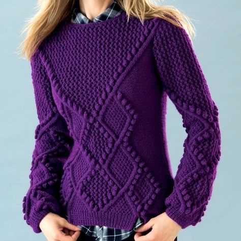 Knitting patterns for pullovers ladies