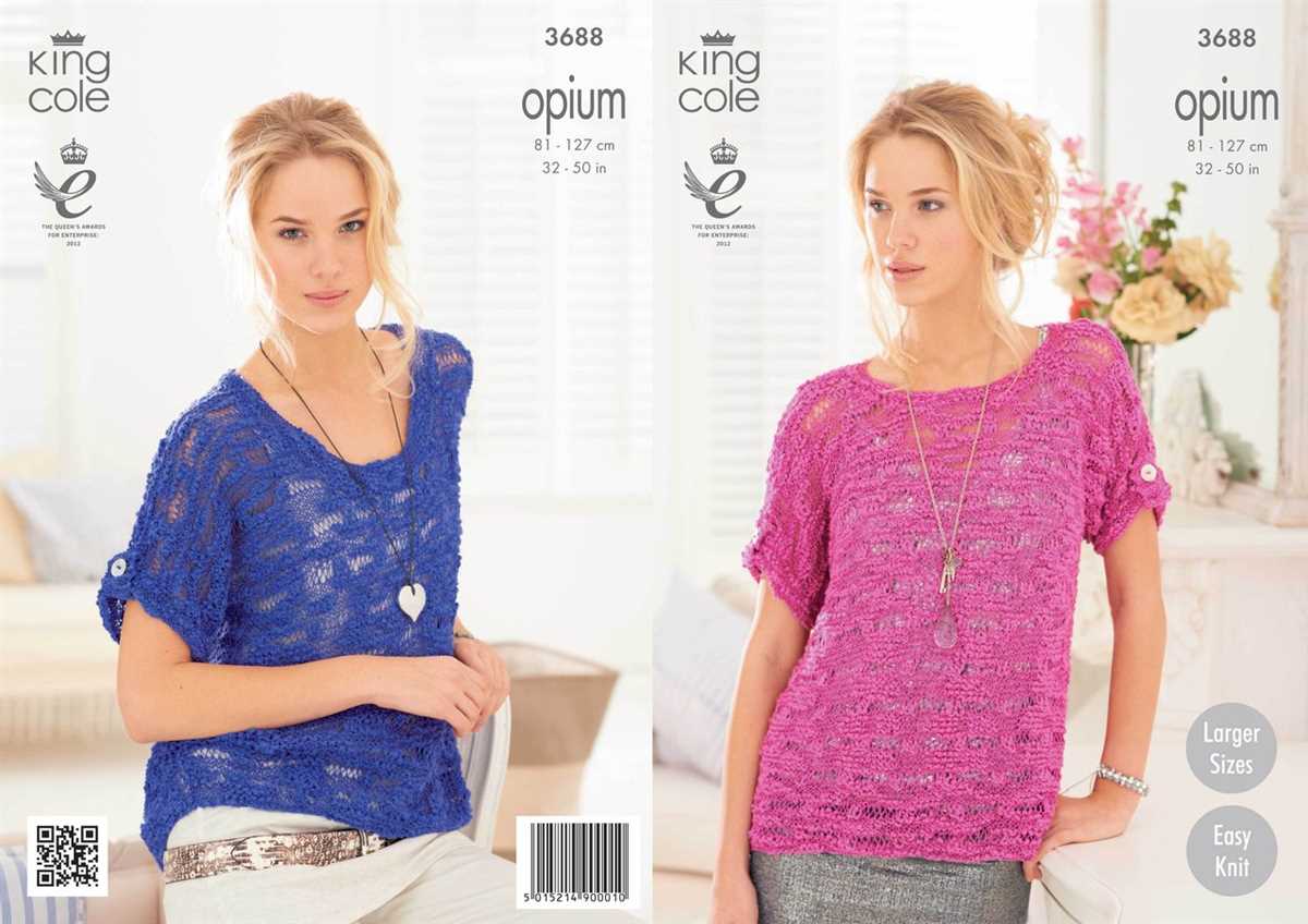 Knitting patterns for womens tops