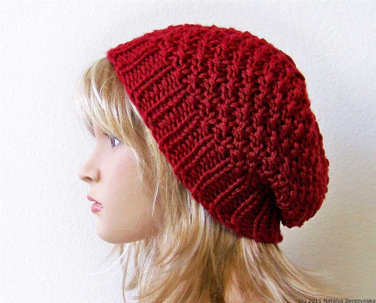 Knitting patterns ladies hats
