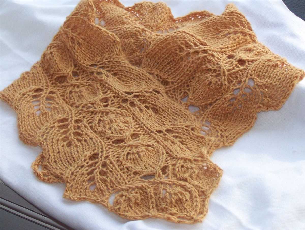 Knitting patterns scarves