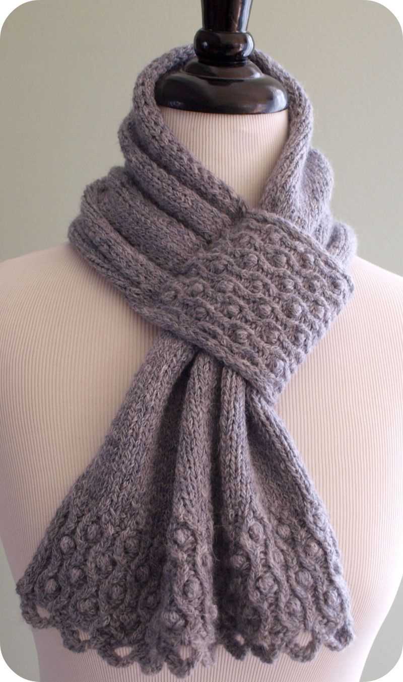 Knitting patterns scarves