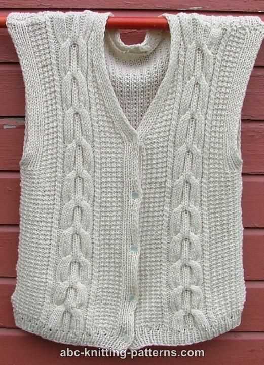 Knitting vest pattern