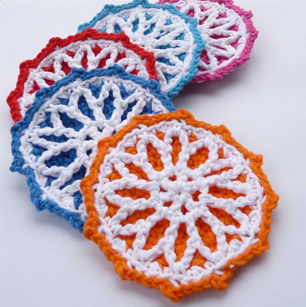 Star coaster knitting pattern