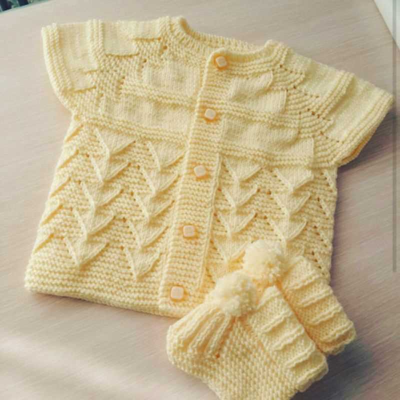 Baby vest knitting pattern