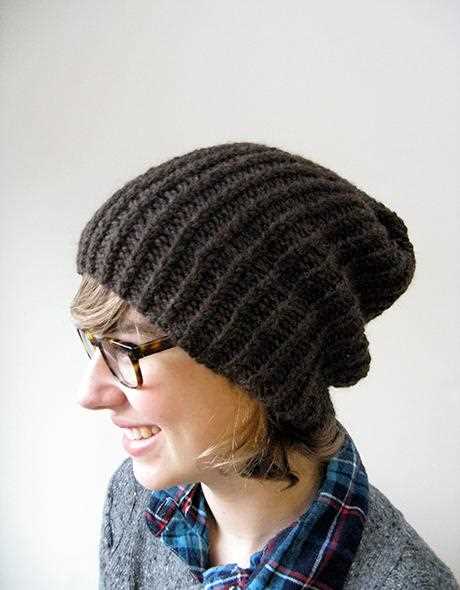 Easy Slouch Hat Pattern - Knitting with Straight Needles Slouch hat knitting pattern straight needles