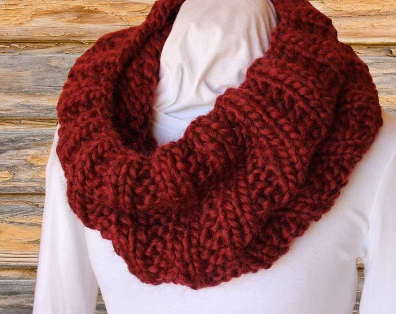 Chunky knit cowl pattern