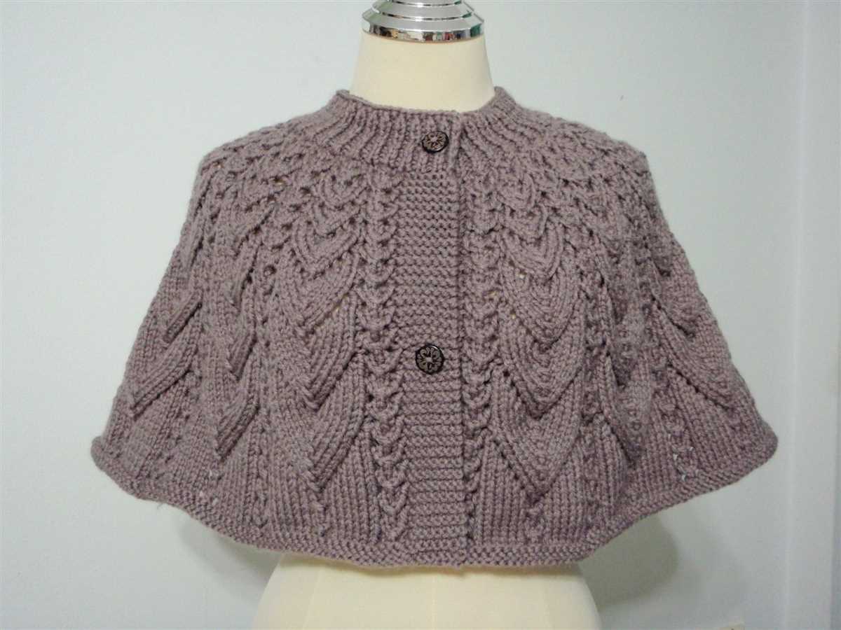 Knitting patterns capes ponchos