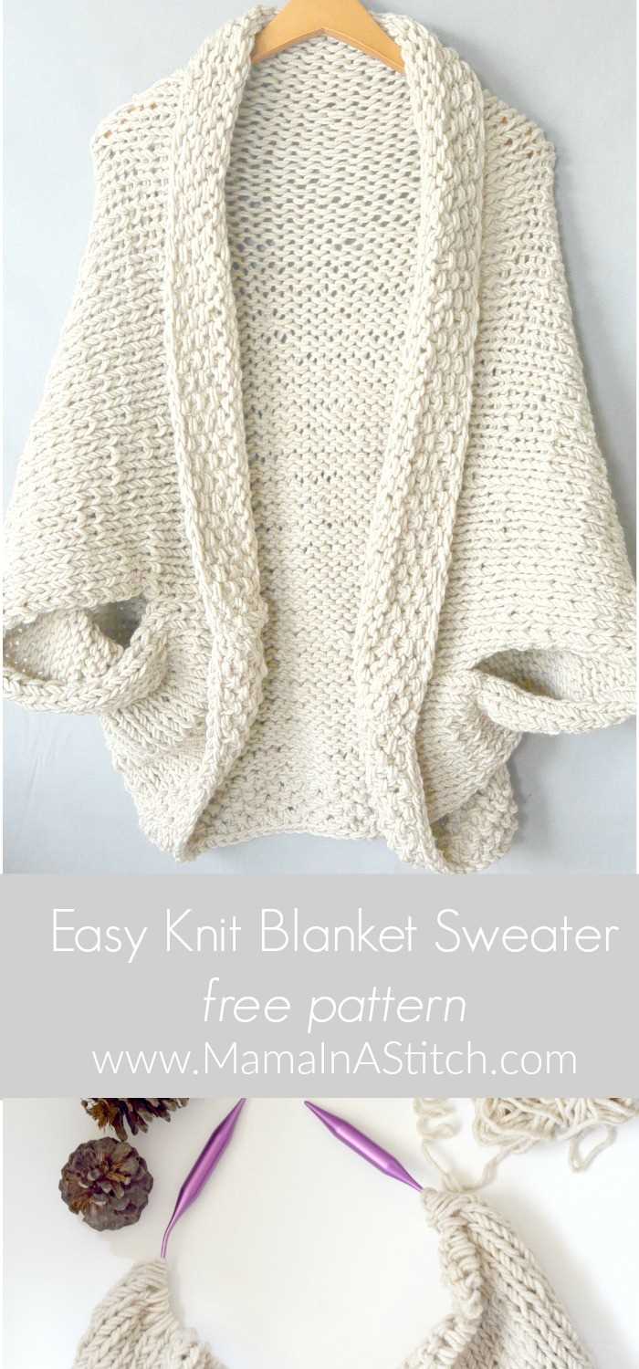 Easy knit sweater patterns