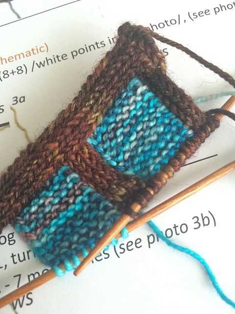 Checkerboard scarf knitting pattern