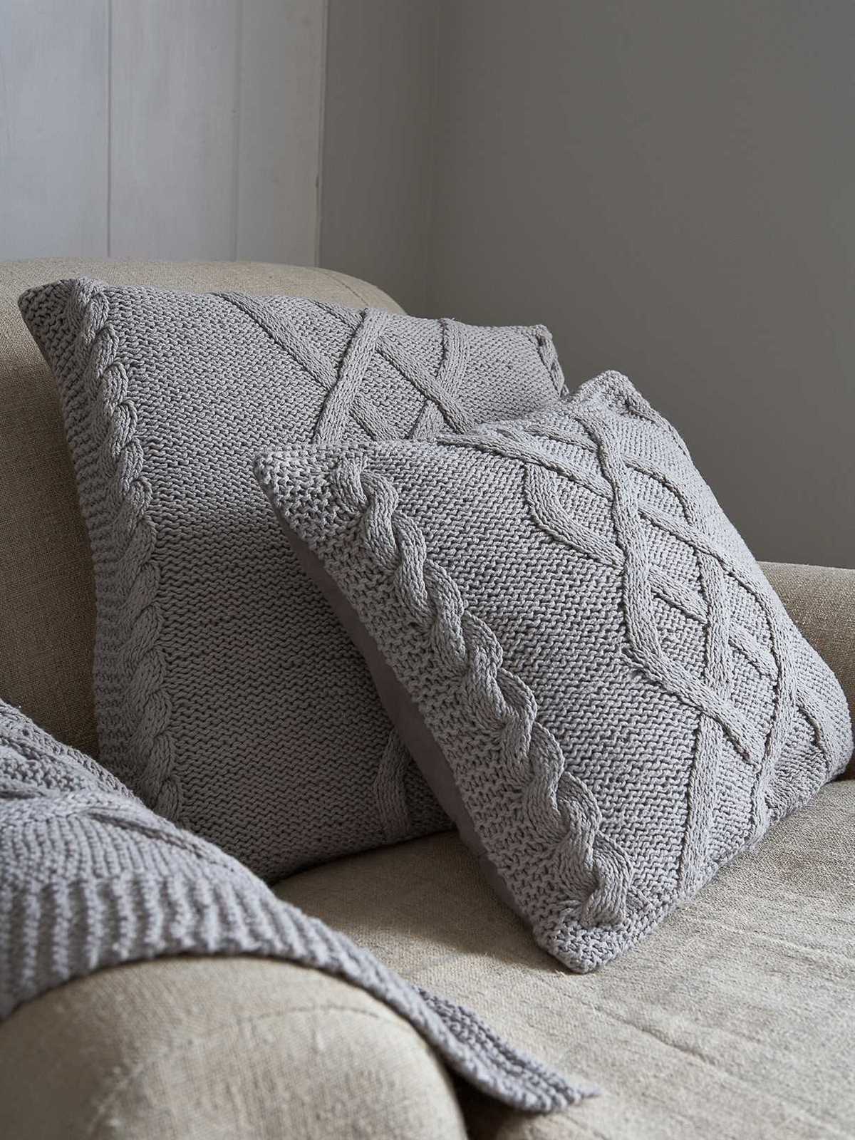 Cushion cover knitting patterns uk