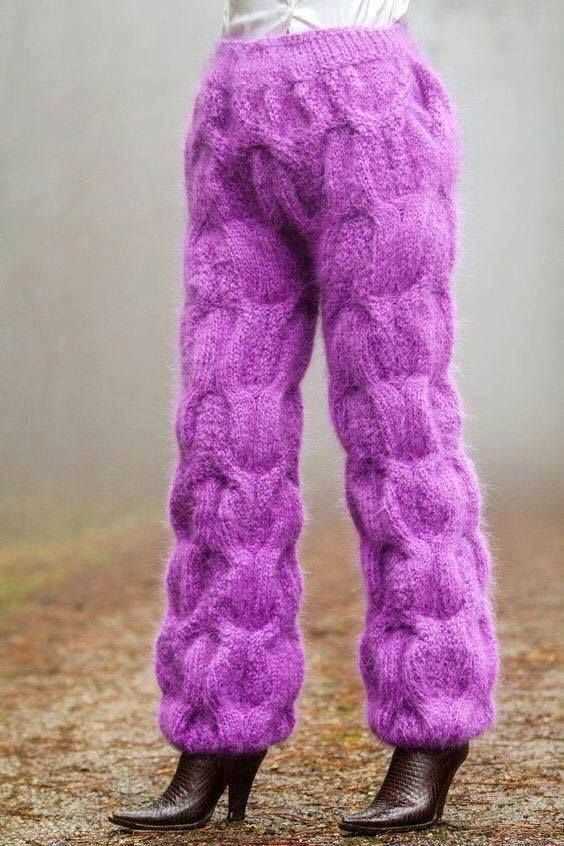 Knitted pants pattern for adults