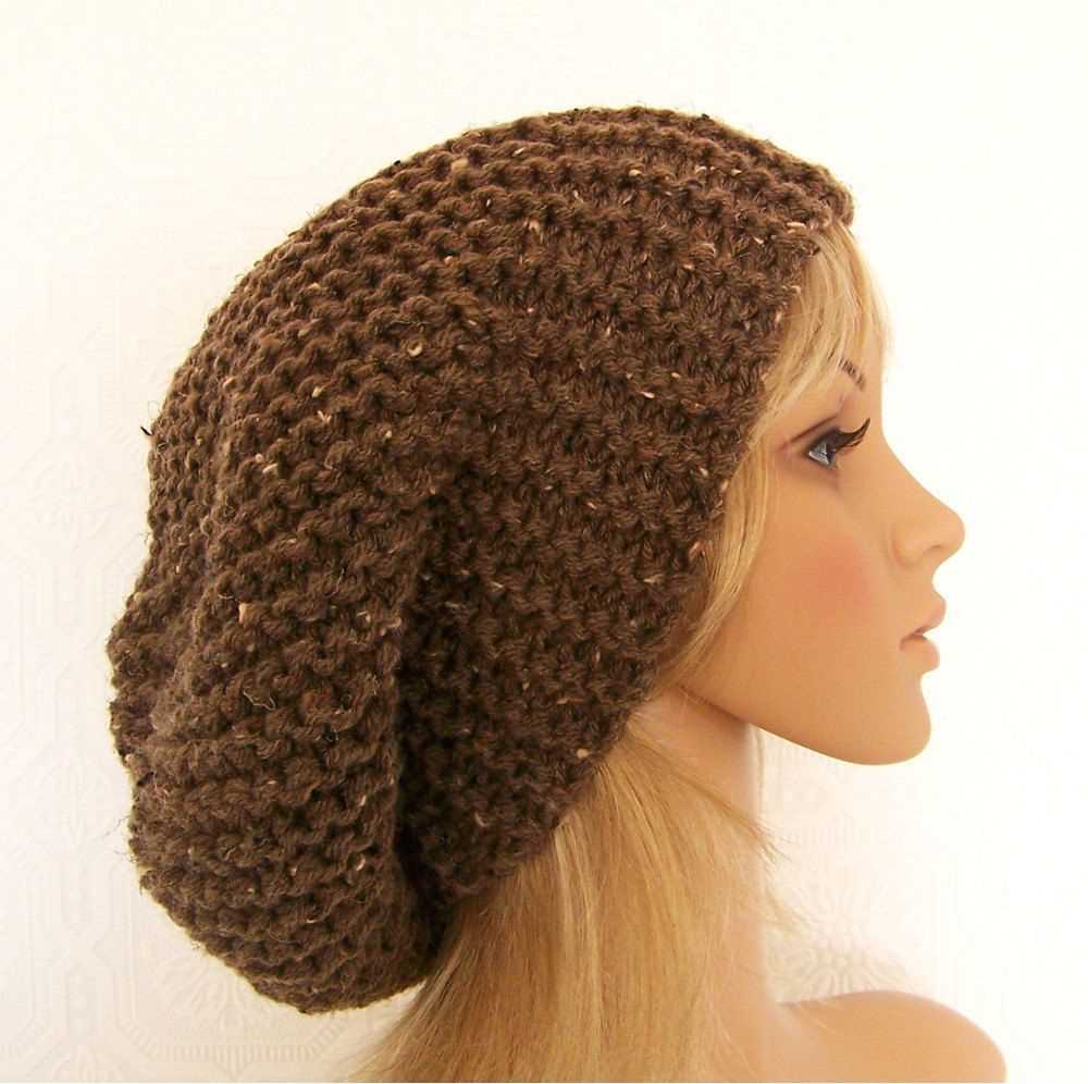 Knitted slouchy hat pattern free