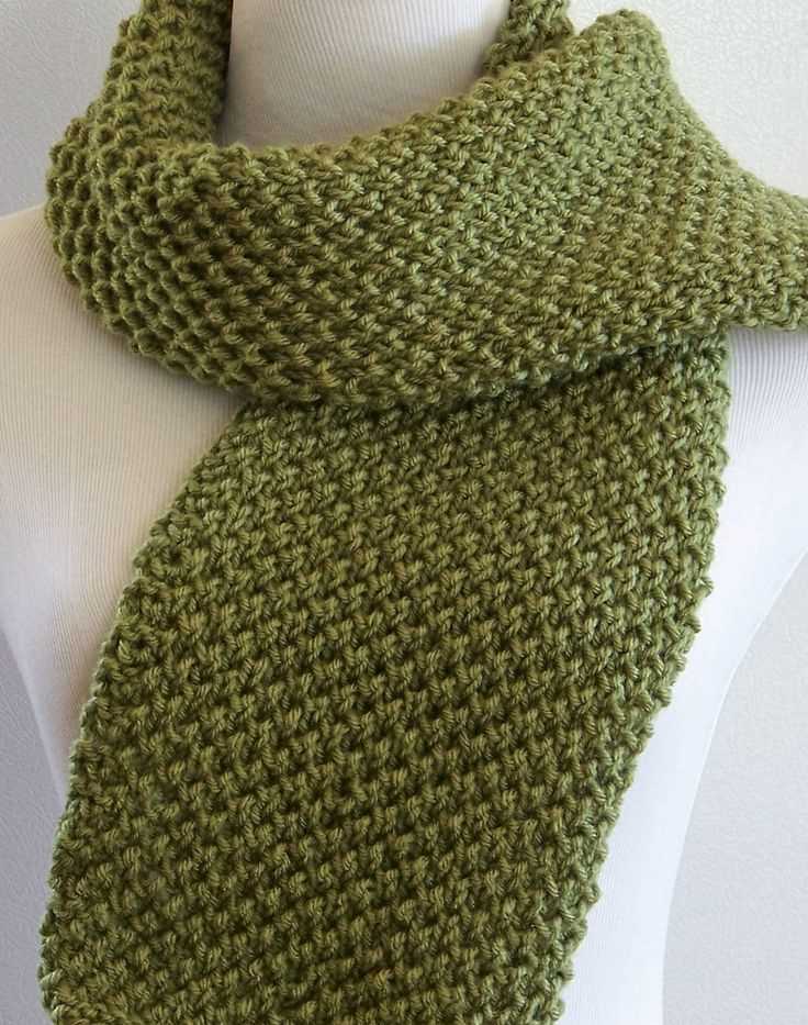 Knitting pattern mens scarf easy