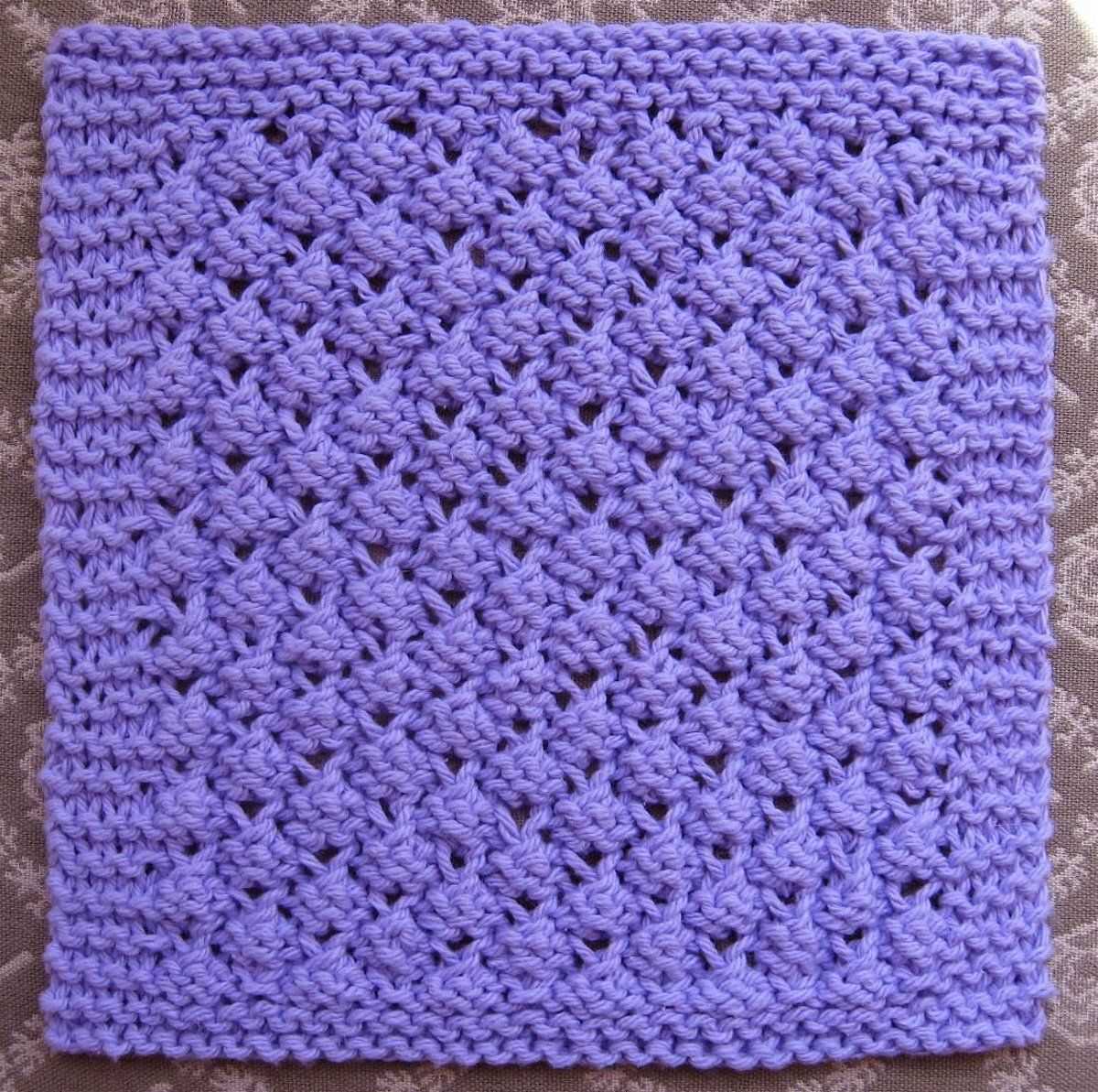 Washcloth knitting pattern