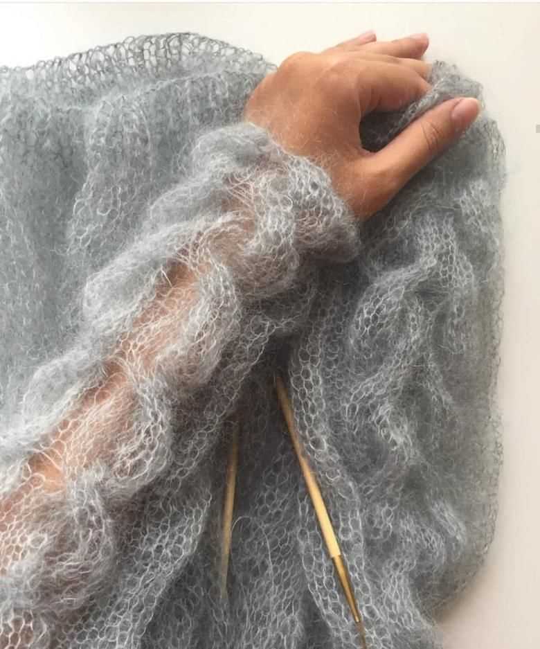 Mohair top knitting pattern