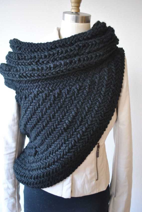 Chunky knit cowl pattern