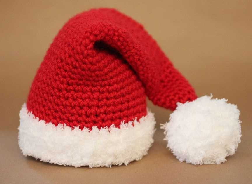 Knitting pattern for small santa hat
