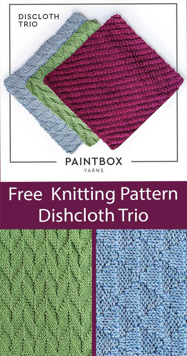 Knitting dishcloth patterns