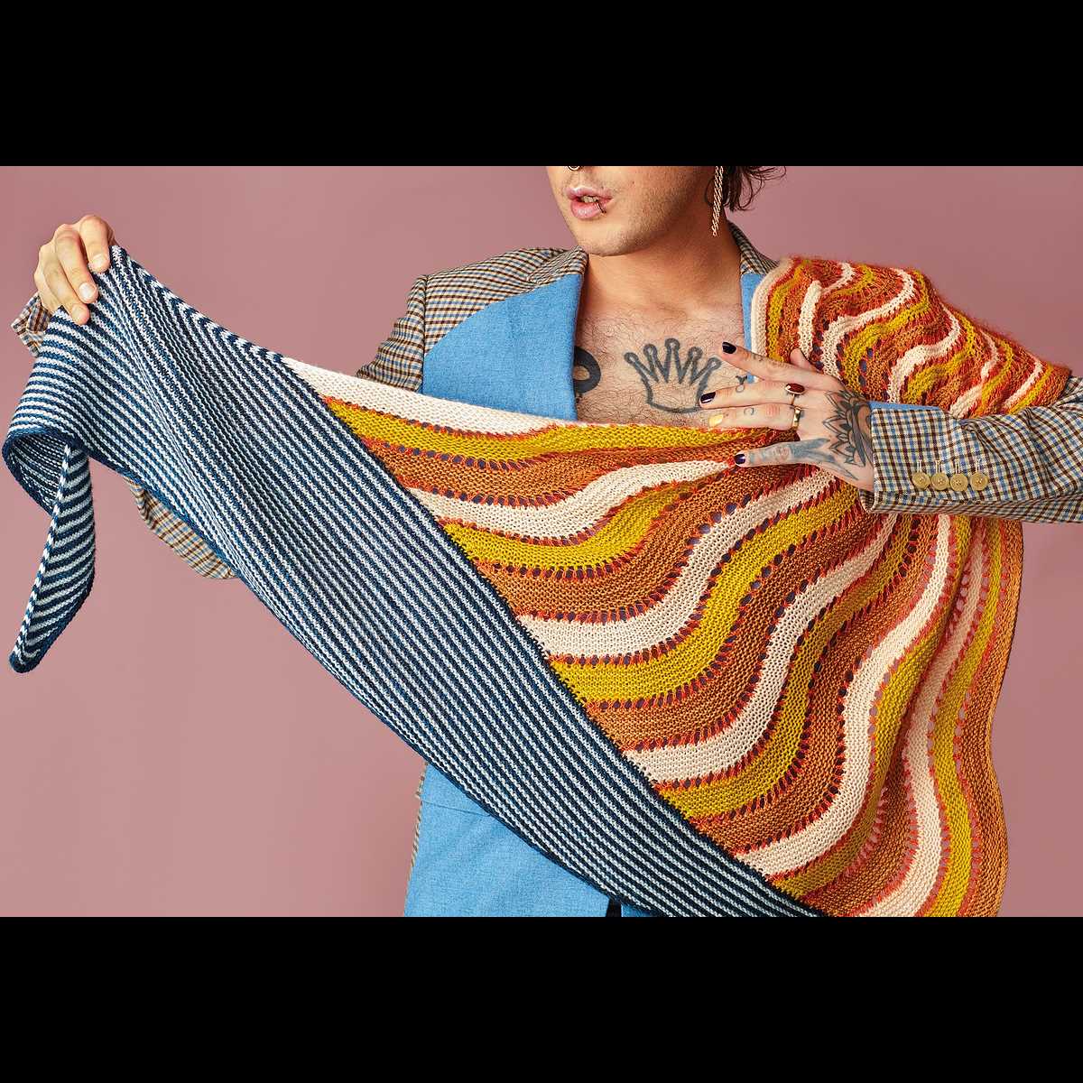 Chevron shawl knitting pattern