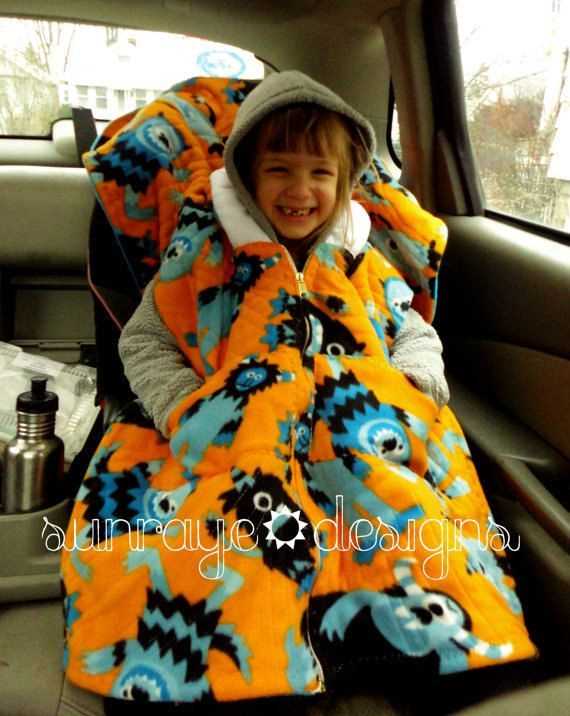 Car seat poncho knitting pattern