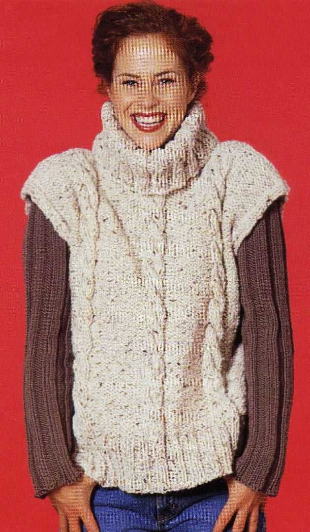 Knitting pattern vest bulky yarn