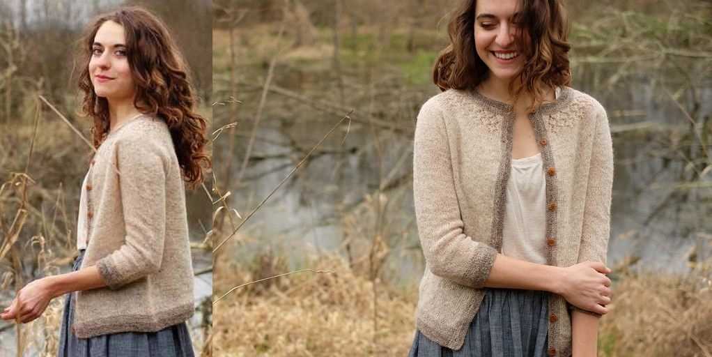 Lace short sleeve cardigan knitting pattern