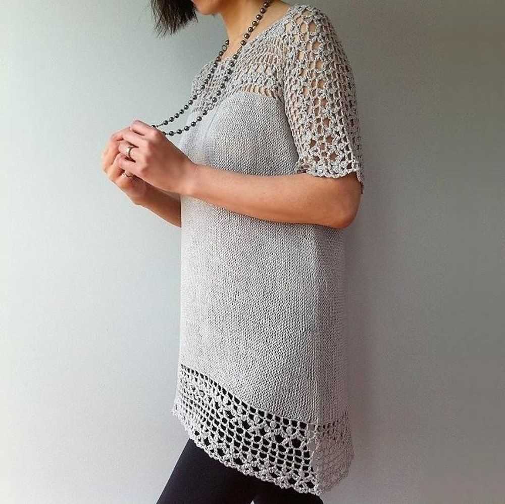 Lace tunic knitting pattern