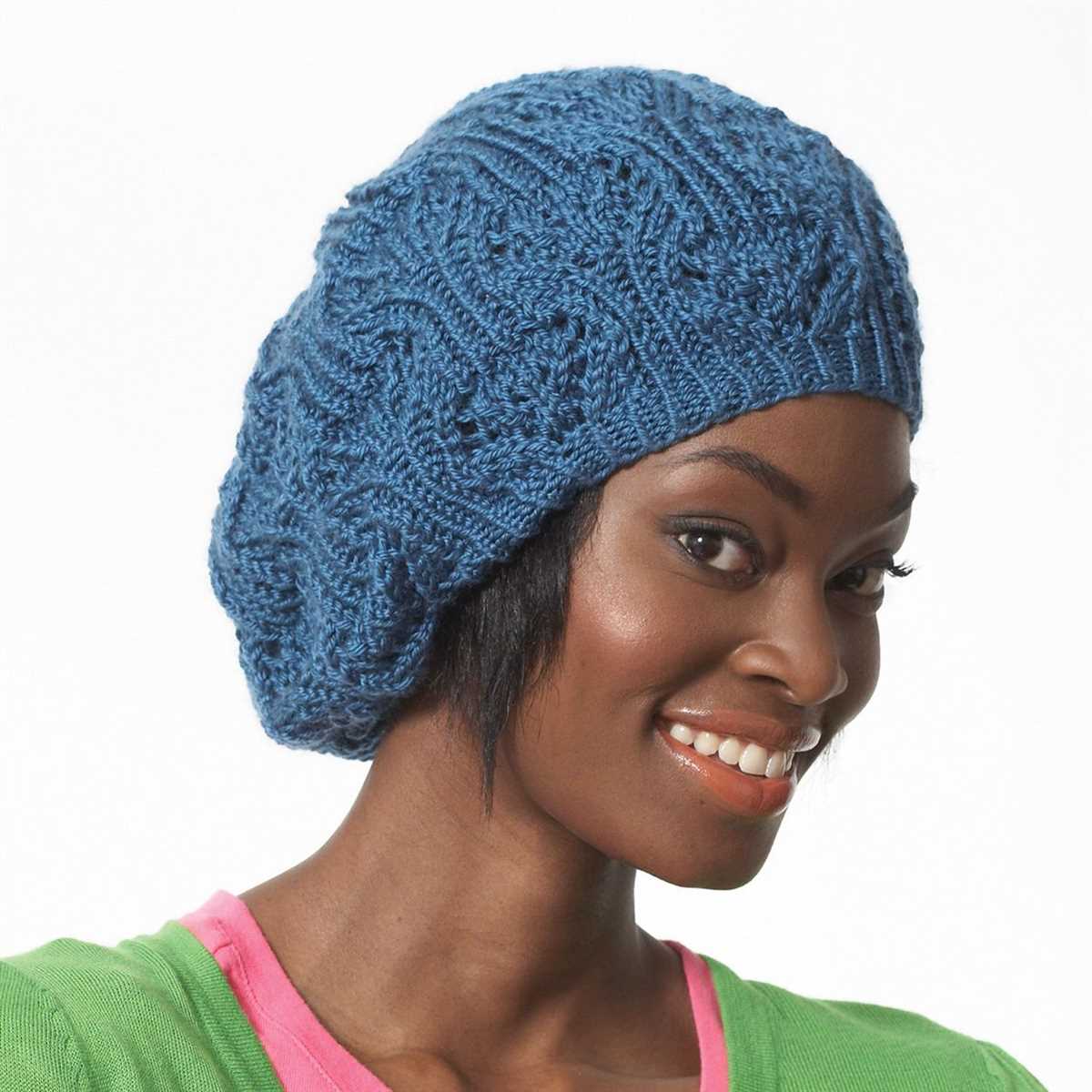 Lace beret knitting pattern free