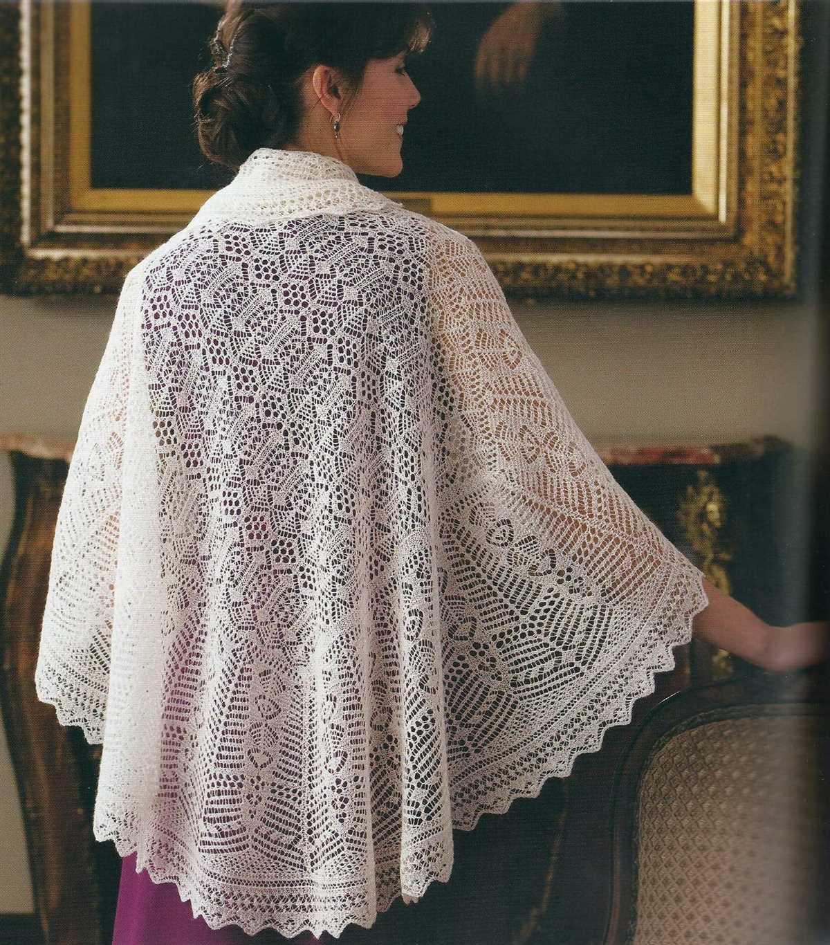Lace cape knitting pattern