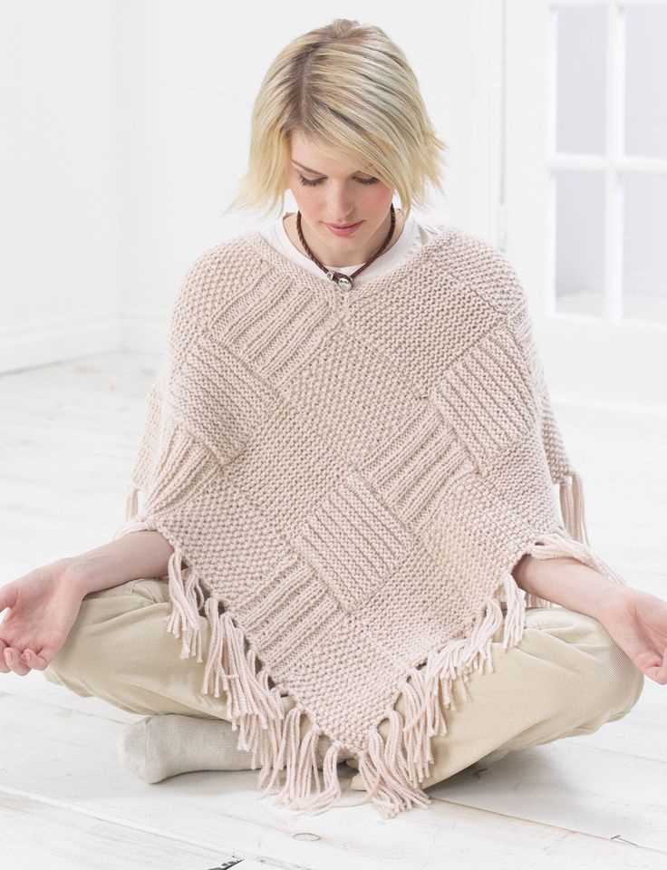 Lace poncho knitting pattern