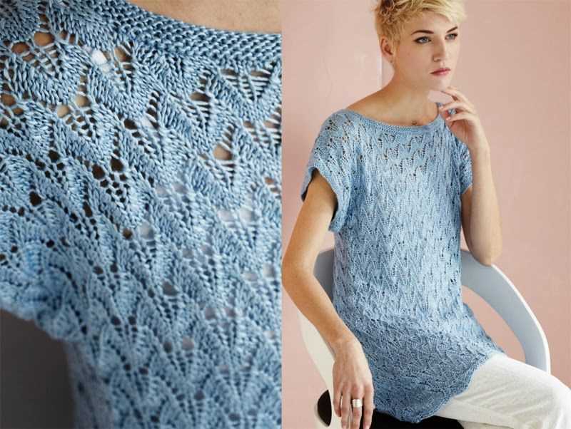 Lace tunic knitting pattern