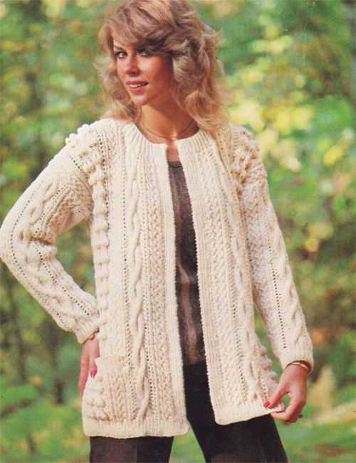 Ladies aran tunic knitting pattern