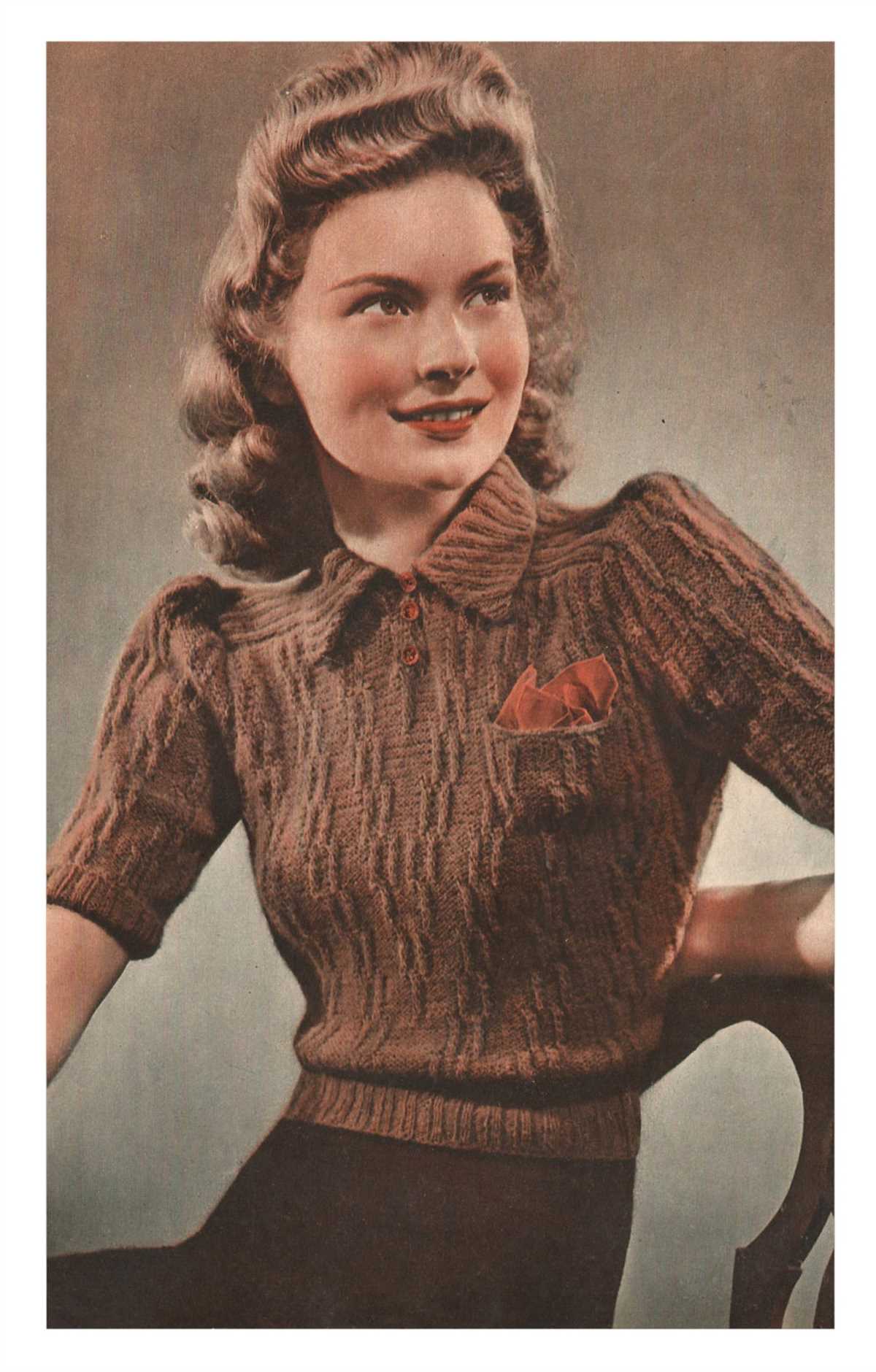 Ladies batwing jumper knitting pattern