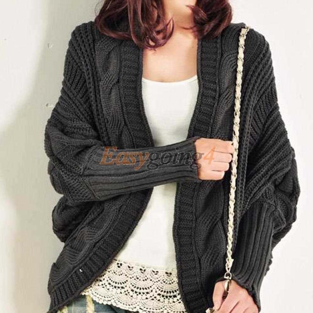 Ladies batwing jumper knitting pattern