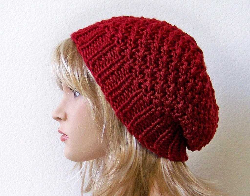 Ladies knitted hat patterns