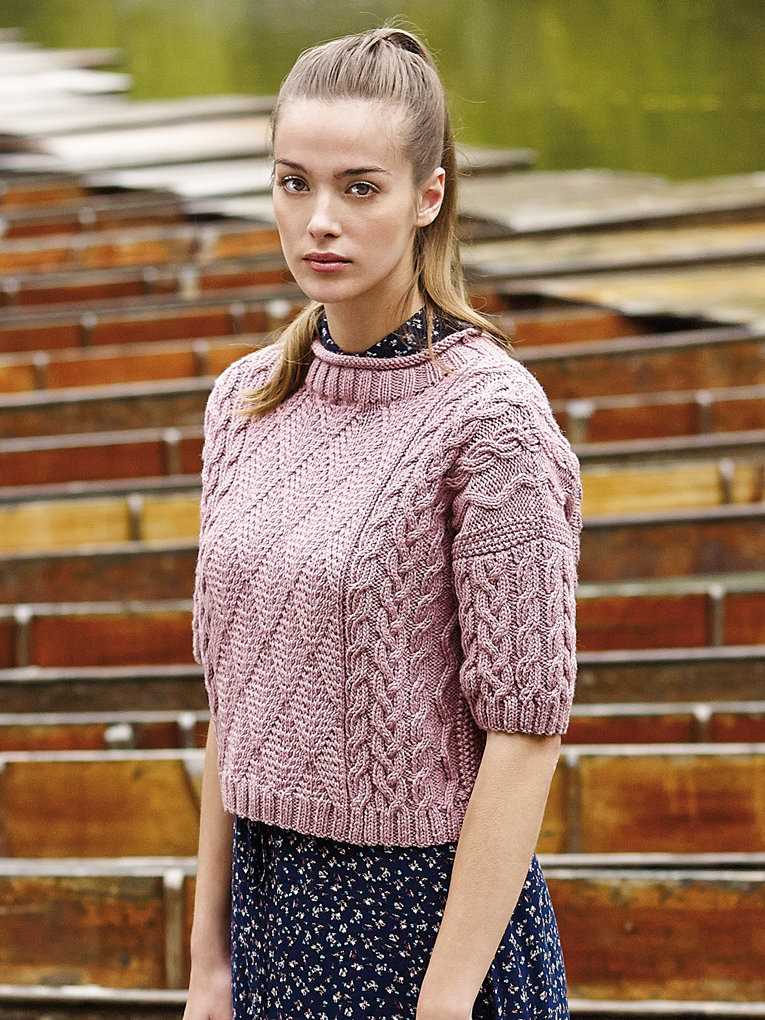 Ladies v neck knitting pattern