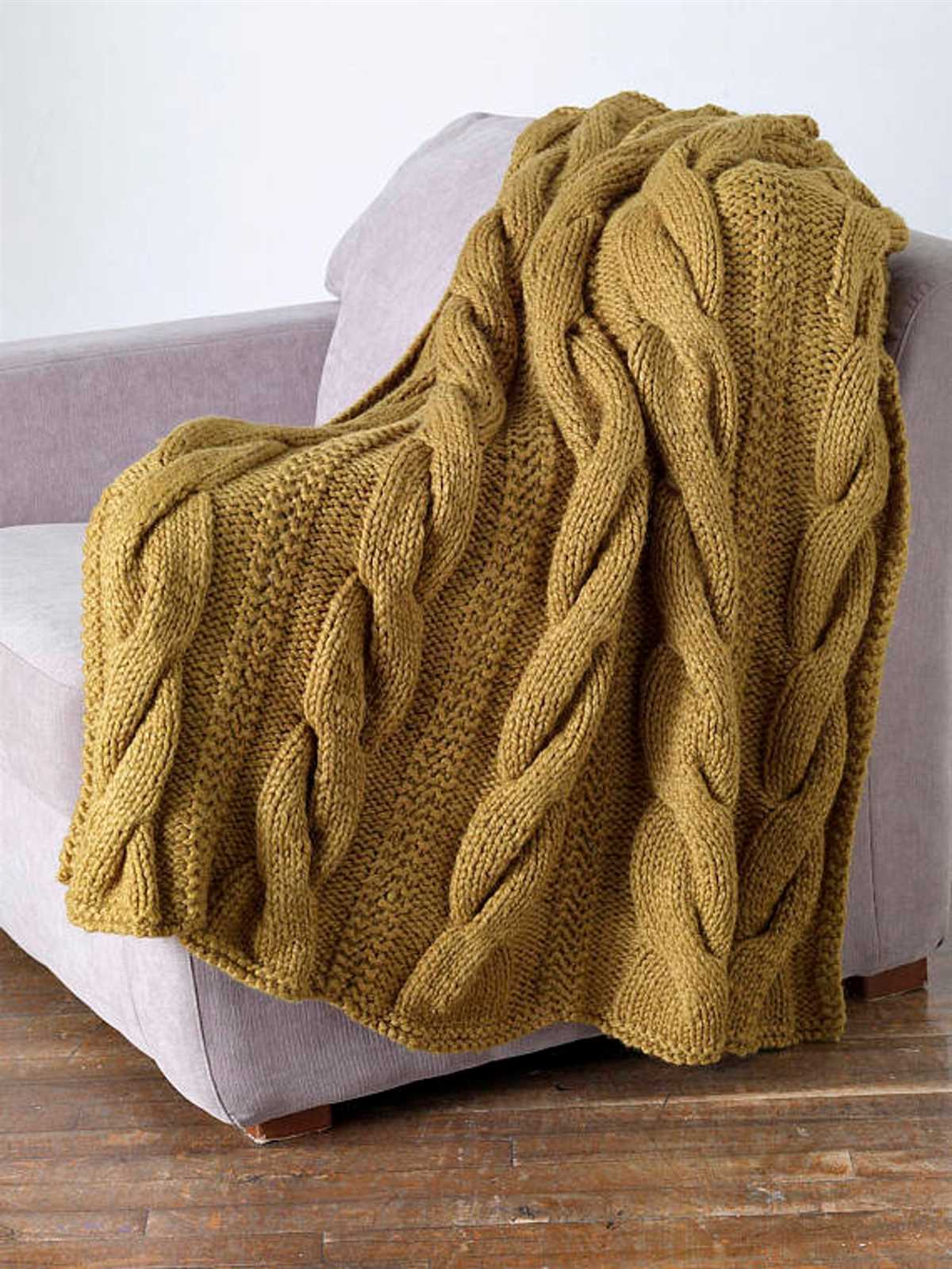 Large blanket knitting pattern