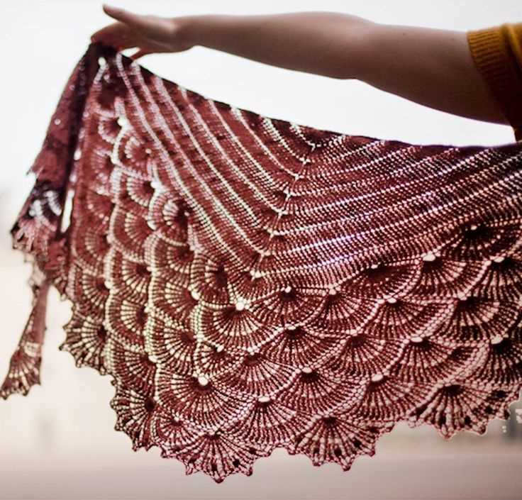 Large shawl knitting pattern