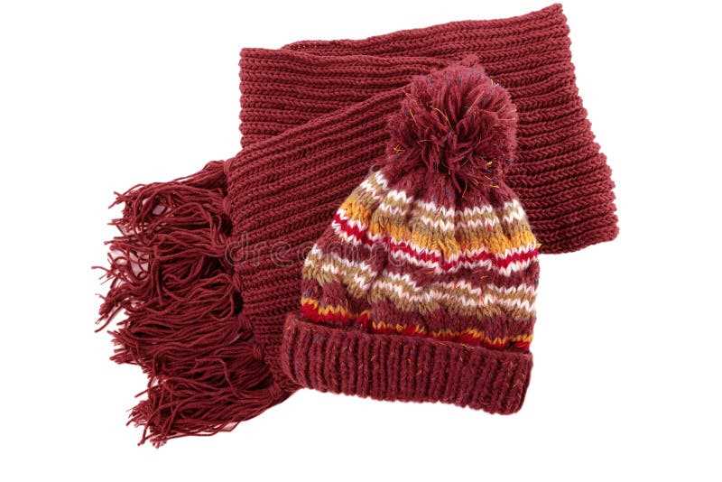 Bobble knit scarf pattern