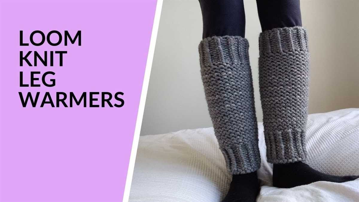Leg warmer pattern knit in the round