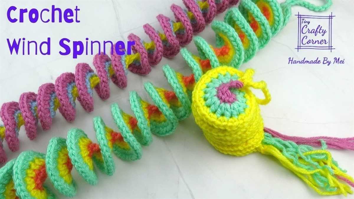 Knitted wind spinner pattern