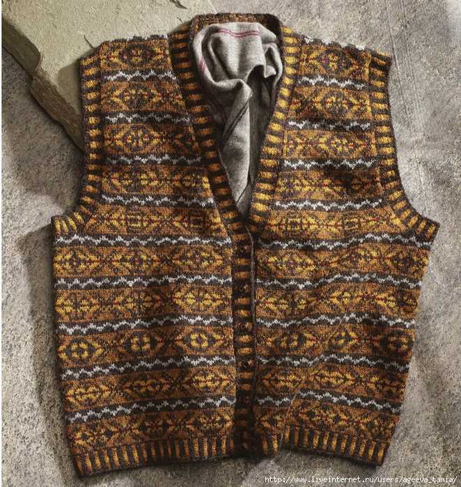 Vintage vest knitting pattern