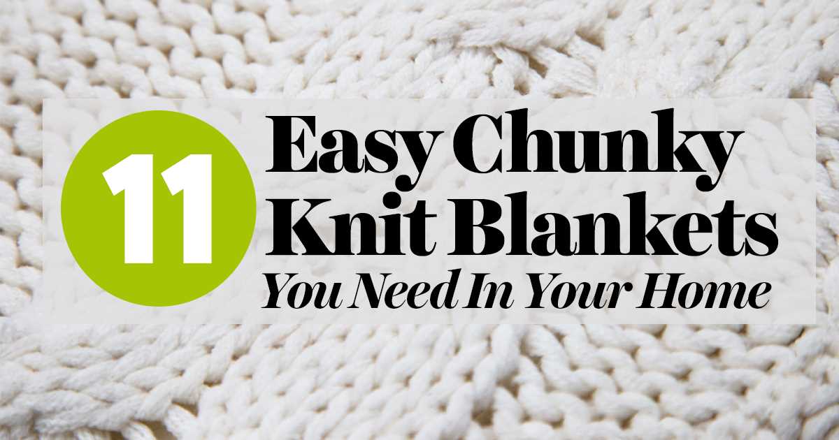 Chunky blanket knitting pattern uk