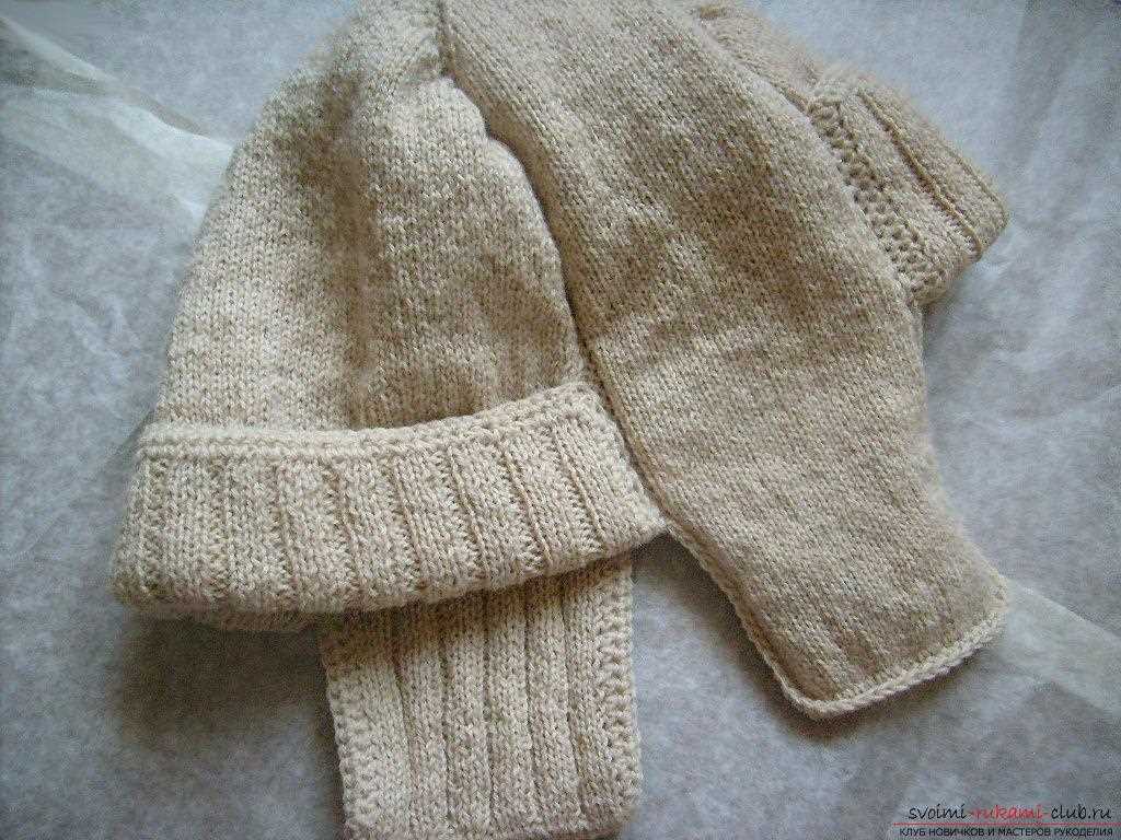 Hat with ear flaps knitting pattern straight needles