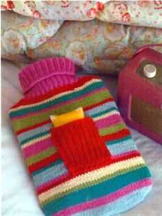 Free knitting pattern for hot water bottle cover