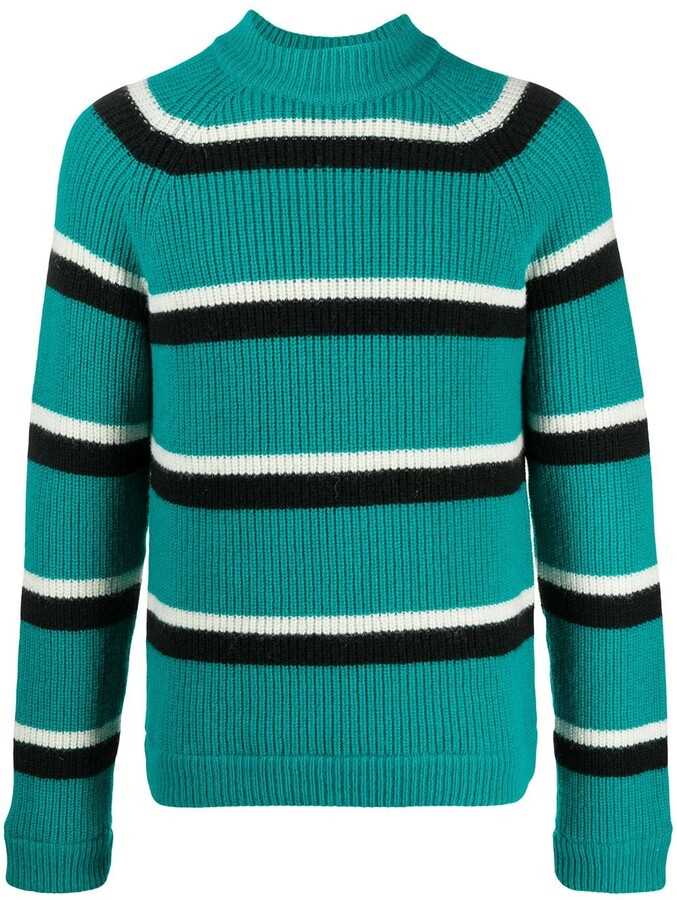 Striped knitted jumper pattern
