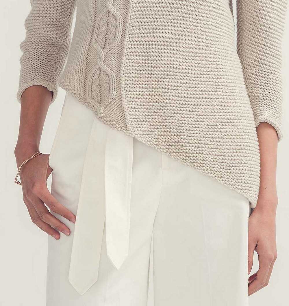 Bottom up knit sweater pattern