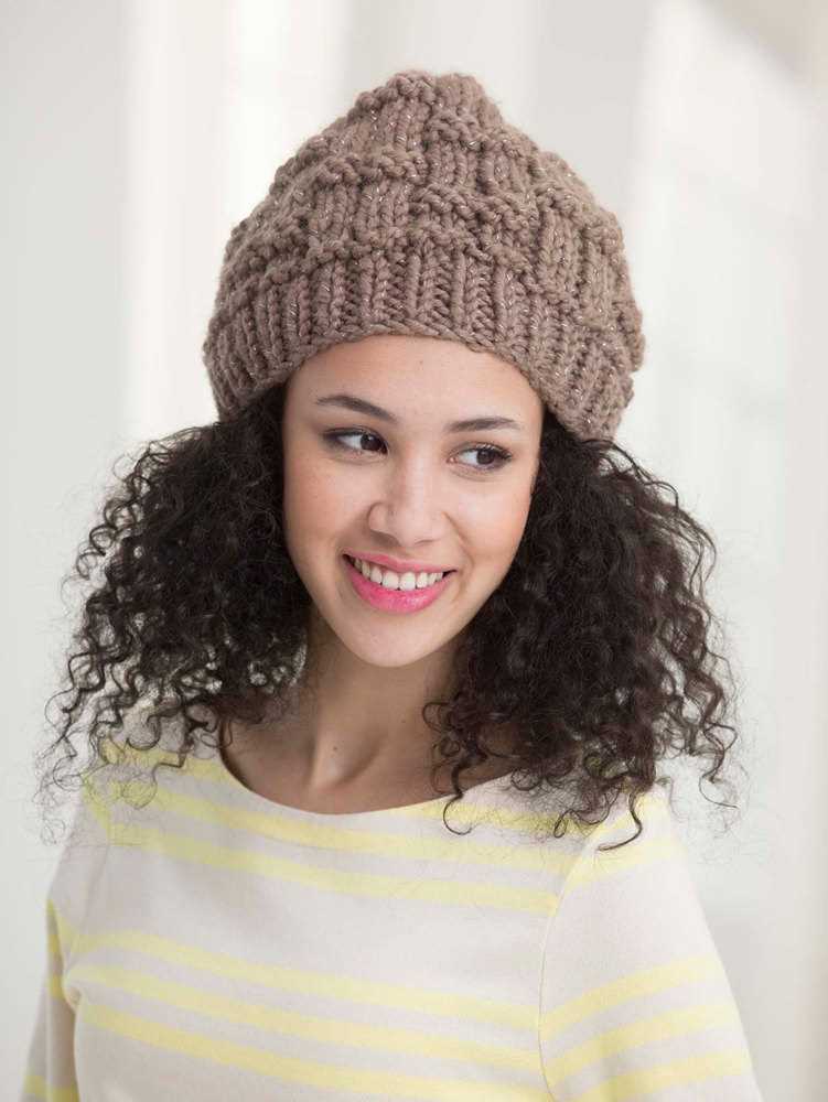 Lion brand wool ease thick and quick knit hat pattern