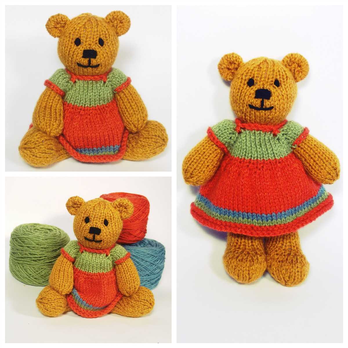 Little teddy knitting pattern