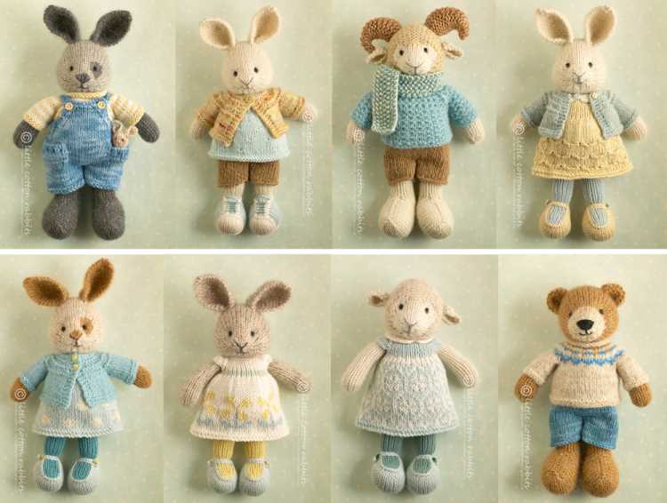 Little cotton rabbits free knitting patterns